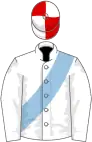 White, light blue sash, red and white quartered cap