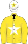 Yellow, White star, White cap, Yellow star