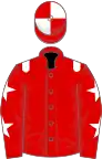 Red, White epaulets, Red sleeves, White stars, quartered cap