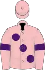 Pink, large purple spots and armlets