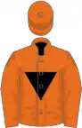 Orange, black inverted triangle