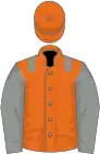 Orange, grey epaulets and sleeves