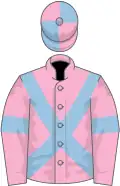 Pink, Light Blue cross belts and armlets, Light Blue and Pink quartered cap