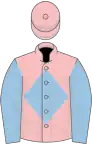 Pink, light blue diamond and sleeves