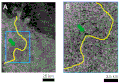 The proposed oxbow lake on Saturn's moon Titan, from Cassini RADAR images