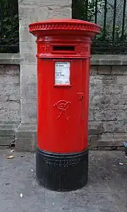 VR pillar box in Oxford, cast by A. Handyside.