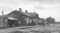 Original station in the 1900s decade, as part of the Primorskaya Railway