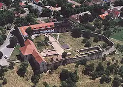 Aerial photography: Castle of Pécsvárad, Hungary