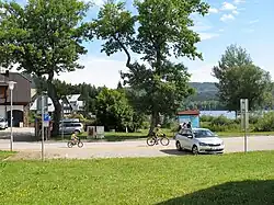 View towards the Lipno Reservoir