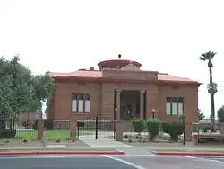 The Phoenix Carnegie Library was built in 1907 and is located at 1101 W. Washington St. The property is listed in the National Register of Historic Places.