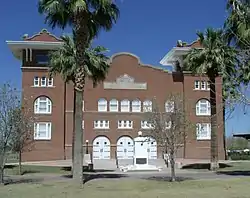 Phoenix Indian School Memorial Hall was built in 1922 and is located at 300 E. Indian School Rd. It was listed in the National Register of Historic Places on May 31, 2001, ref. #01000521.