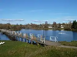 Pond and village, Soskovsky District