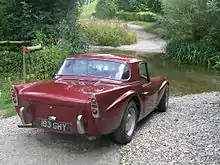 1959 Daimler SP250, original specification, rear view