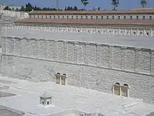 A model of the southern wall and Royal Colonnade or Stoa