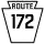 Pennsylvania Route 172 marker