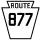 Pennsylvania Route 877 marker