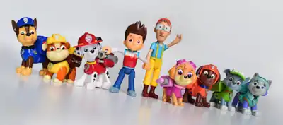 Photograph of a PAW Patrol figure set