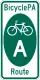 BicyclePA Route A marker