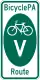 BicyclePA Route V marker