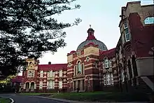 An ornate school building