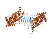 2o9i: Crystal Structure of the Human Pregnane X Receptor LBD in complex with an SRC-1 coactivator peptide and T0901317