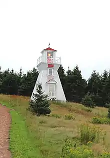 Warren Cove Back Range Lighthouse on Prince Edward Island