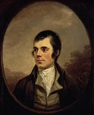 Robert Burns by Alexander Nasmyth, 1787