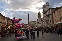 Christmas market at Piazza Navona in Rome, Italy