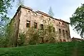 Ruin of a palace in central Sokołowiec