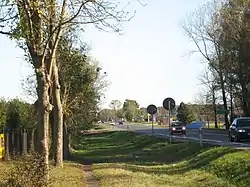 View of a national road in Stary Konik