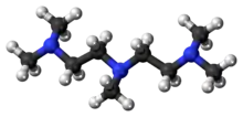 Ball and stick model of PMDTA