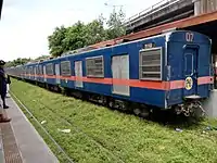 PNR EMU 07 at FTI station (June 2019)