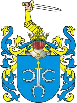 Episcopal coat of arms of Archbishop Mikolaj Prażmowski,