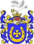 Coat of arms of Dziengiel (Dzingel) family (Prussia).(According to Urski)