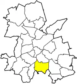 Location of Chwałowice within Rybnik