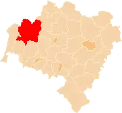 Location within the voivodeship