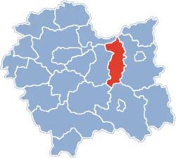 Location within the voivodeship