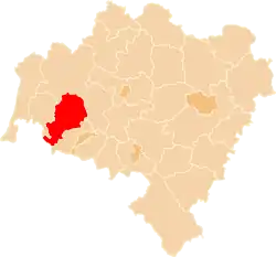 Location within the voivodeship