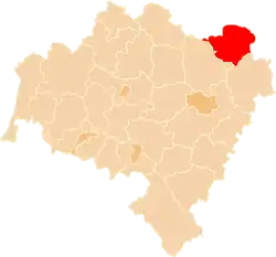 Location within the voivodeship