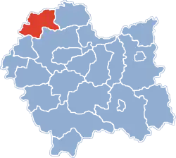 Location within the voivodeship