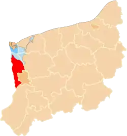 Location within the voivodeship