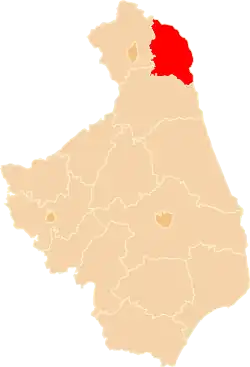 Location within the voivodeship