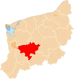 Location within the voivodeship