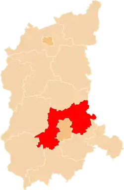 Location within the voivodeship