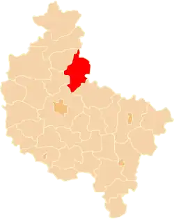 Location within the voivodeship