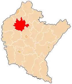 Location within the voivodeship