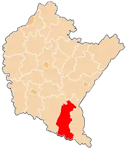 Location within the voivodeship