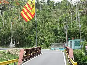 Red Bridge in Sector Puente Colorao