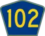 Highway 102 marker