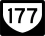 Highway 177 marker